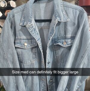 SHEIN Light Blue Denim Jean Jacket